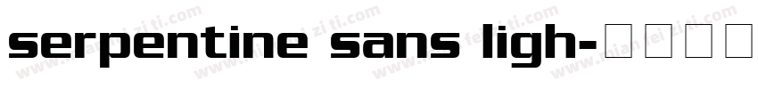 serpentine sans ligh字体转换